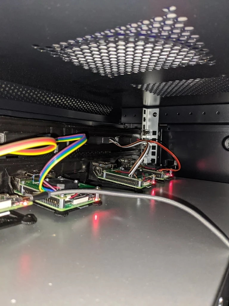 Support de rack pour quatre Raspberry Pi