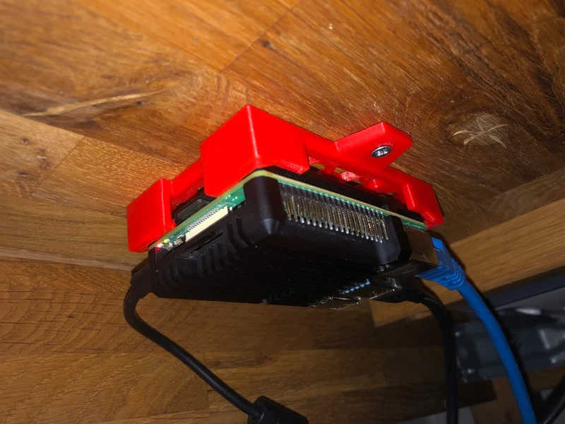 Geekworm Raspberry Pi 4 Armour Case Support mural ou de bureau
