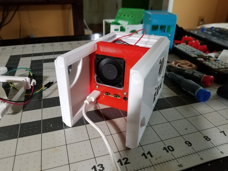 Vertical Enclosure Dual Fan Mod pour Raspberry Pi 4