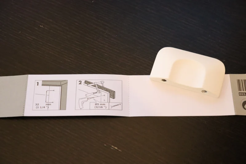 IKEA Berghalla Gabarit de perçage pour poignées de tiroir