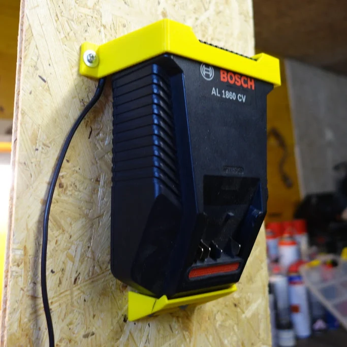 Support mural pour chargeur BOSCH AL 1860 CV / BC 630 (2 pièces)