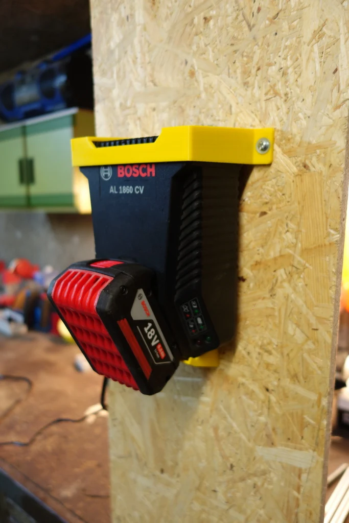 Support mural pour chargeur BOSCH AL 1860 CV / BC 630 (2 pièces)