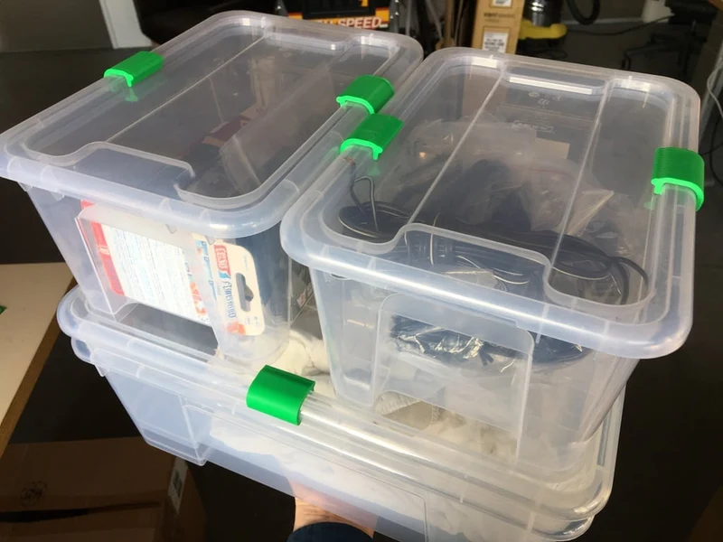 Clips de verrouillage pour boîte IKEA Samla - Paquet de 4 (5,11,22,45,65 litres)