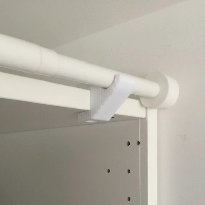 Support de rideau sans vis pour armoire IKEA
