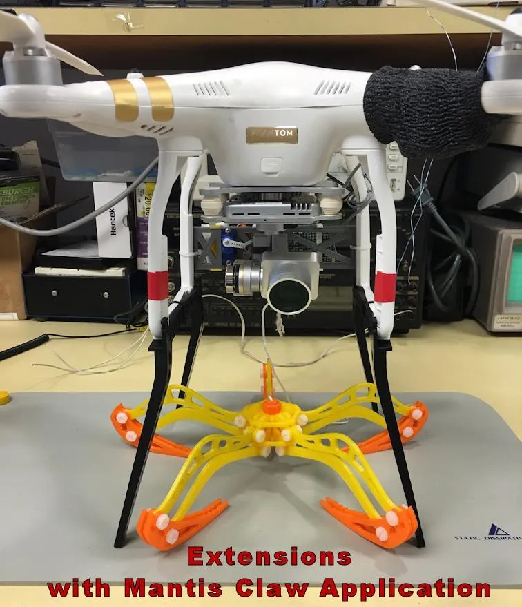 Extensions de jambes DJI Phantom 135 mm pour une garde au sol et une capacité de charge supplémentaires