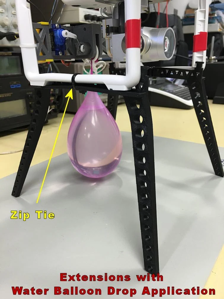 Extensions de jambes DJI Phantom 135 mm pour une garde au sol et une capacité de charge supplémentaires