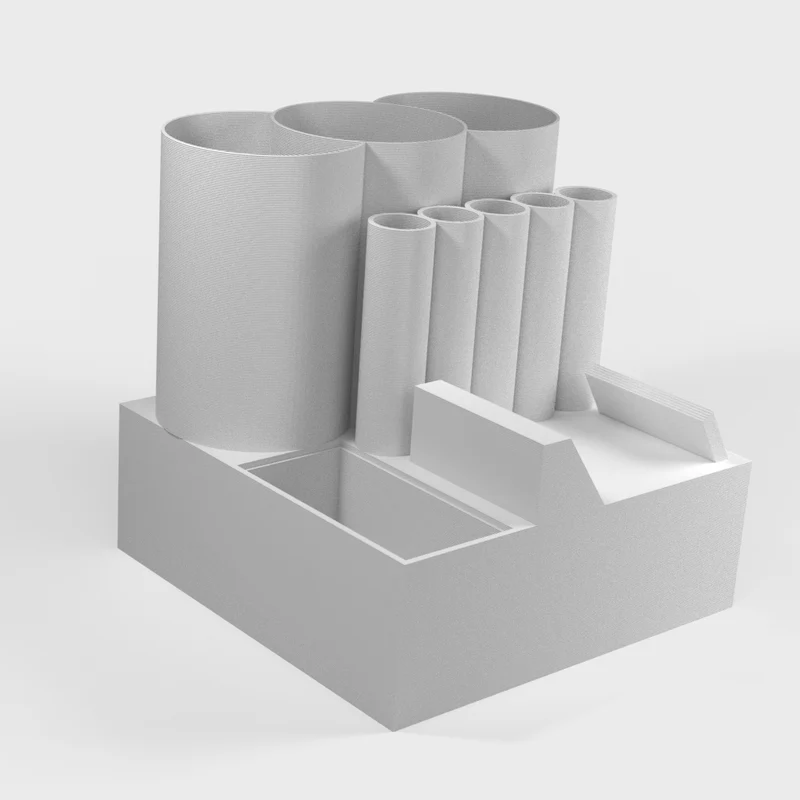 Organisateur de bureau avec rangement secret et supports intégrés