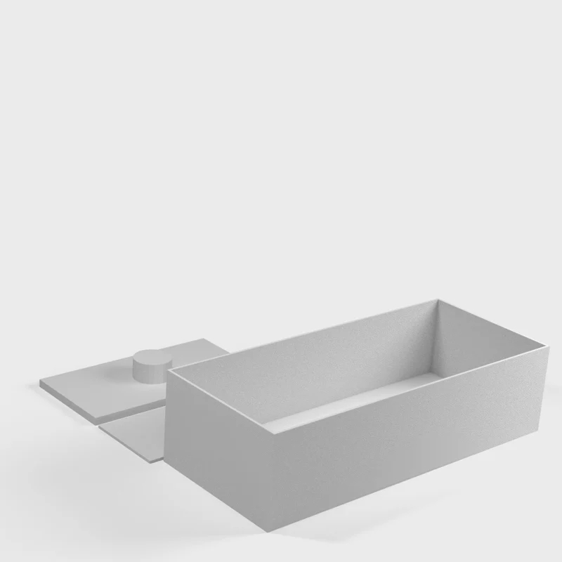 Organisateur de bureau avec rangement secret et supports intégrés