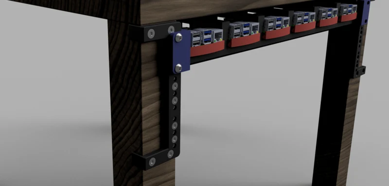 Rack rail Ikea Lack 3U