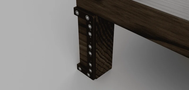Rack rail Ikea Lack 3U
