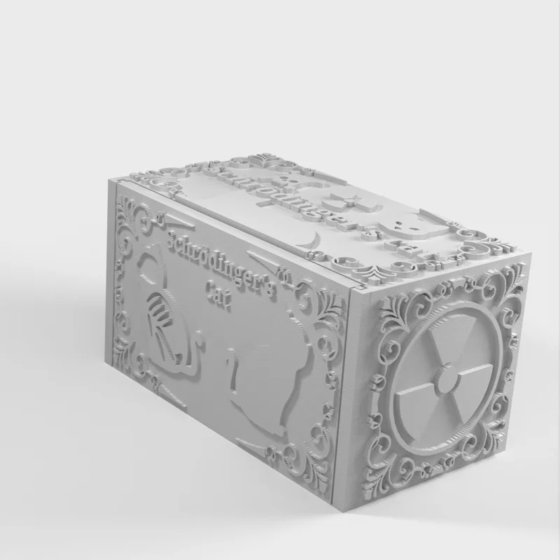 Impression 3D du chat de Schrödinger, démonstration physique de la théorie de la mécanique quantique