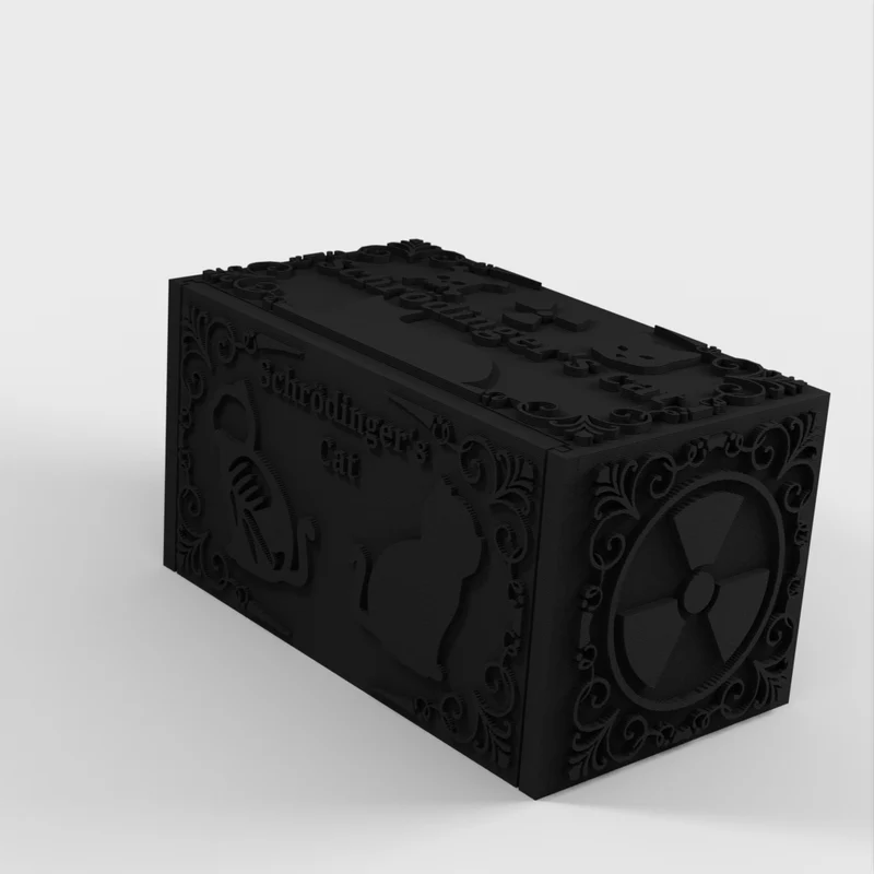 Impression 3D du chat de Schrödinger, démonstration physique de la théorie de la mécanique quantique