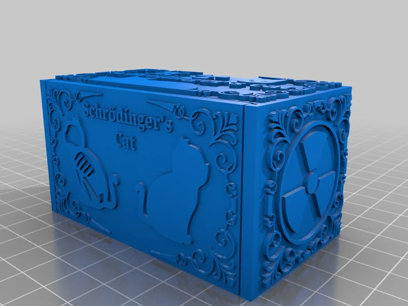 Impression 3D du chat de Schrödinger, démonstration physique de la théorie de la mécanique quantique