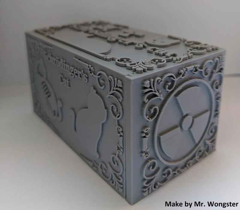 Impression 3D du chat de Schrödinger, démonstration physique de la théorie de la mécanique quantique