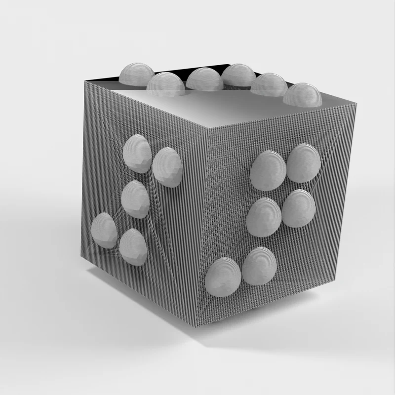 Dés en braille pour les personnes malvoyantes