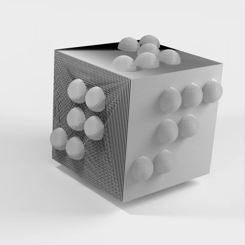 Dés en braille pour les personnes malvoyantes