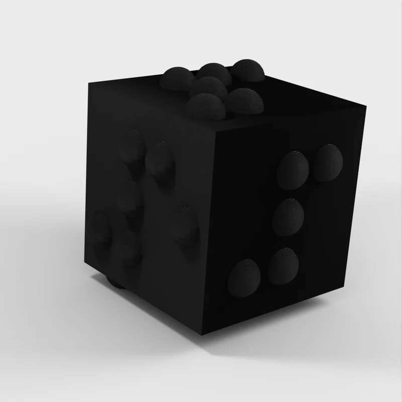 Dés en braille pour les personnes malvoyantes