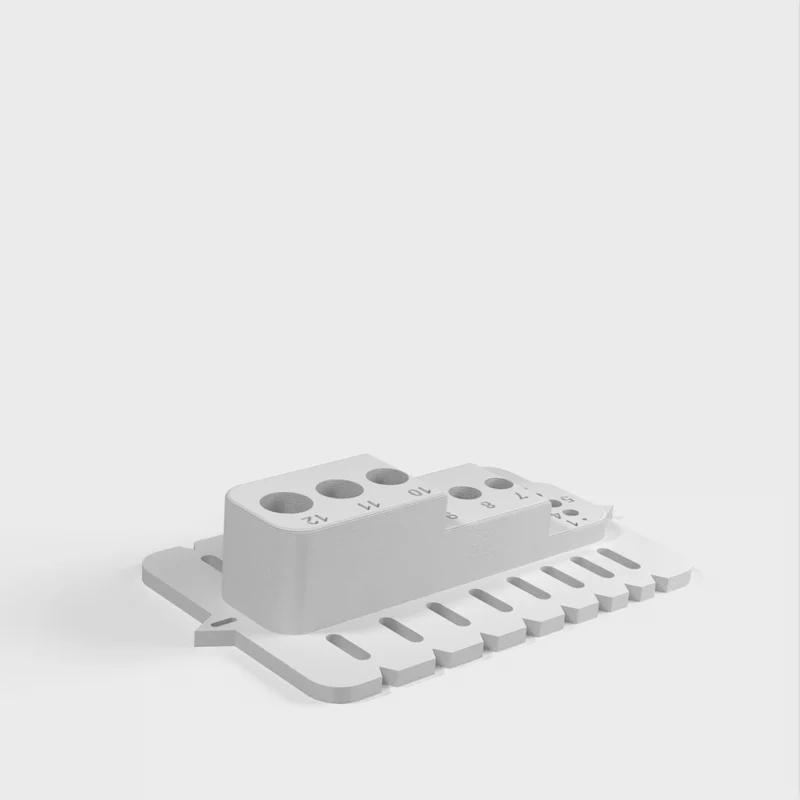 Bloc de guidage de perçage portable avec trous métriques et points de réglage