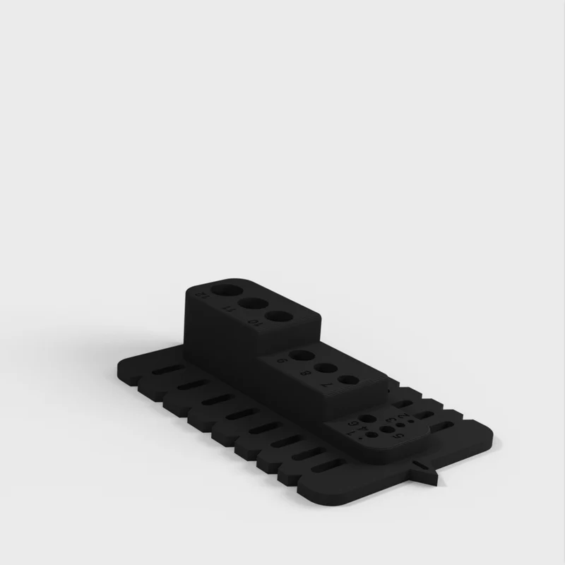 Bloc de guidage de perçage portable avec trous métriques et points de réglage