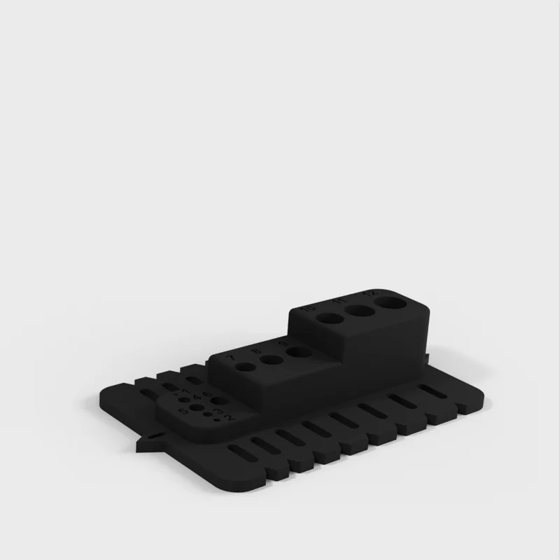 Bloc de guidage de perçage portable avec trous métriques et points de réglage