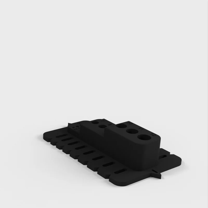 Bloc de guidage de perçage portable avec trous métriques et points de réglage