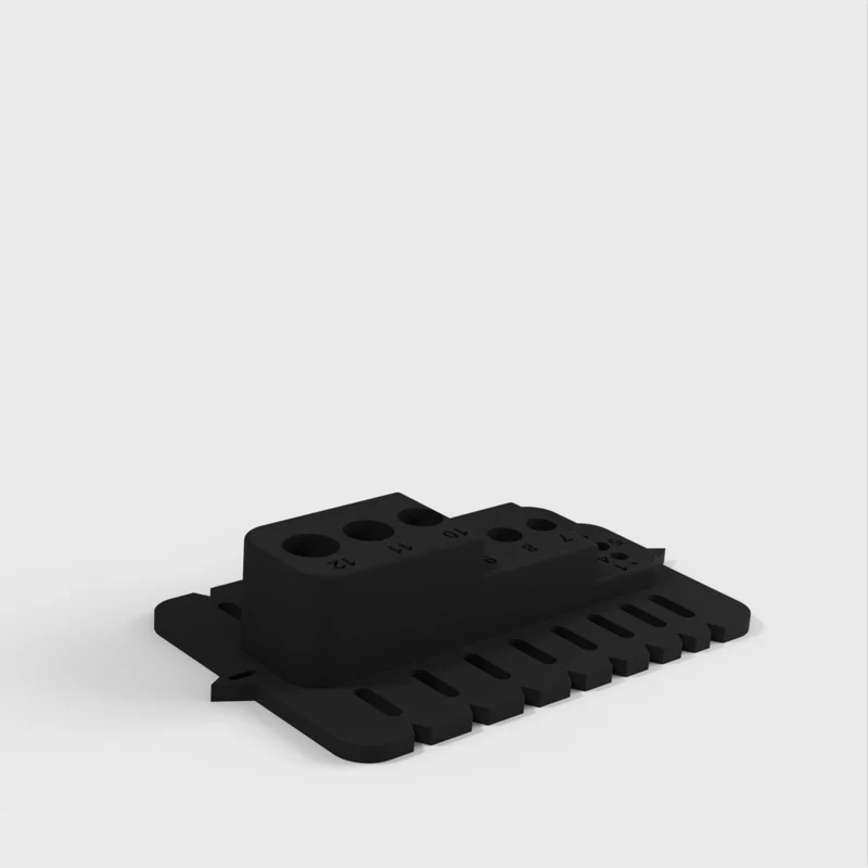 Bloc de guidage de perçage portable avec trous métriques et points de réglage