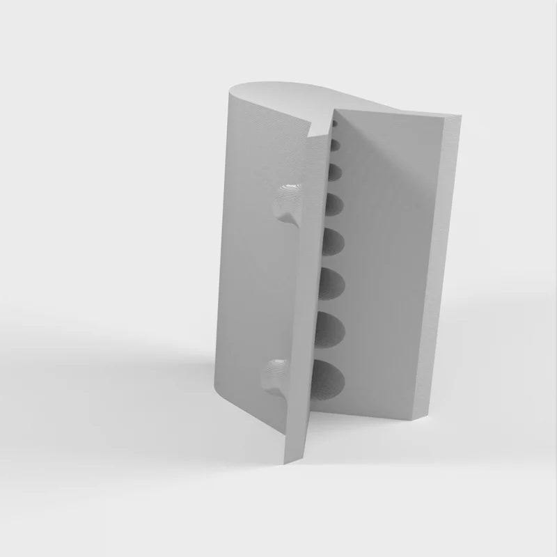 Guide de perçage pour tubes avec support pour forets de 1 à 8 mm