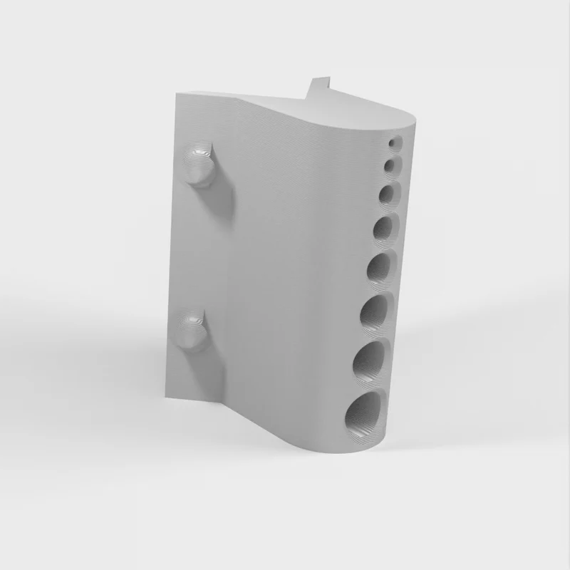 Guide de perçage pour tubes avec support pour forets de 1 à 8 mm