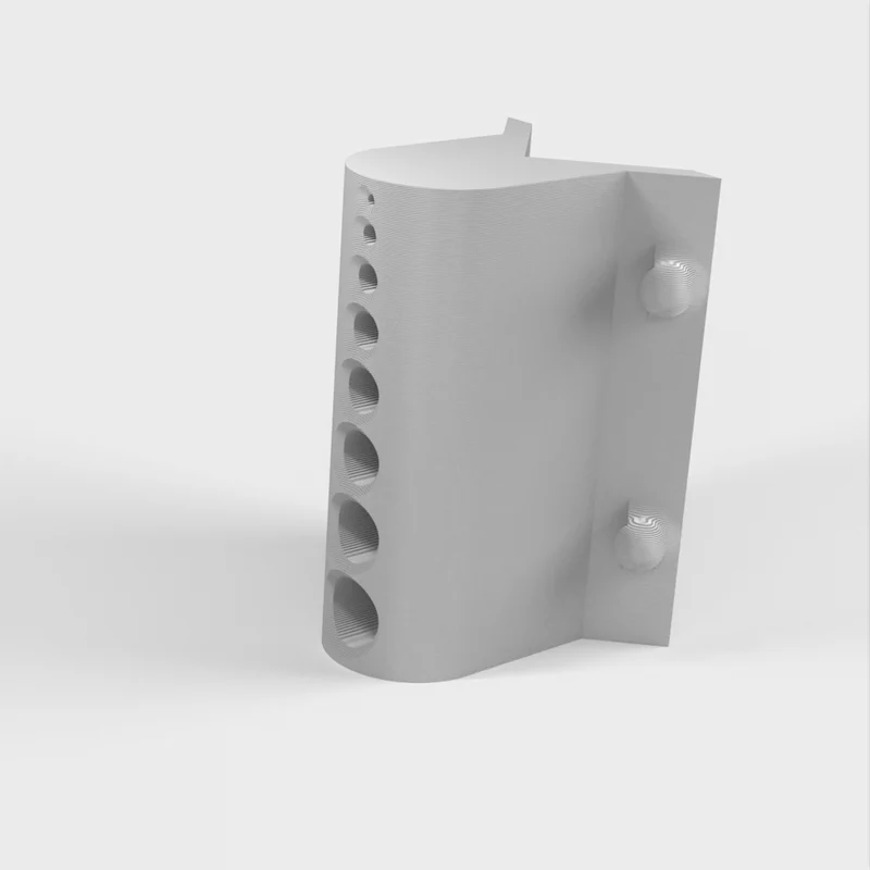 Guide de perçage pour tubes avec support pour forets de 1 à 8 mm