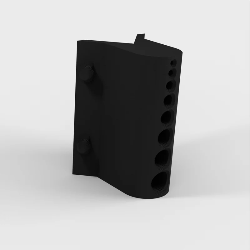 Guide de perçage pour tubes avec support pour forets de 1 à 8 mm