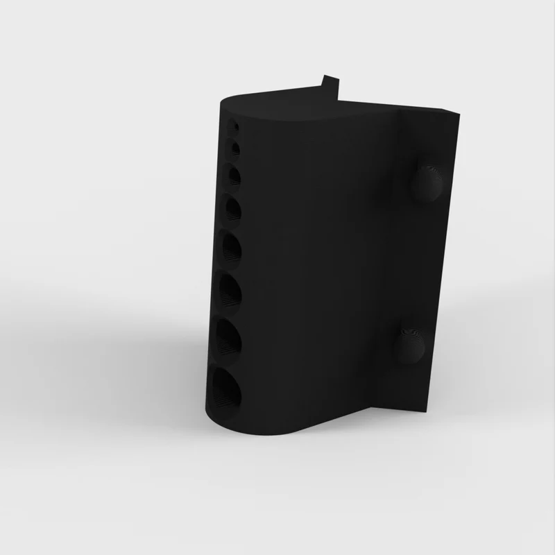 Guide de perçage pour tubes avec support pour forets de 1 à 8 mm