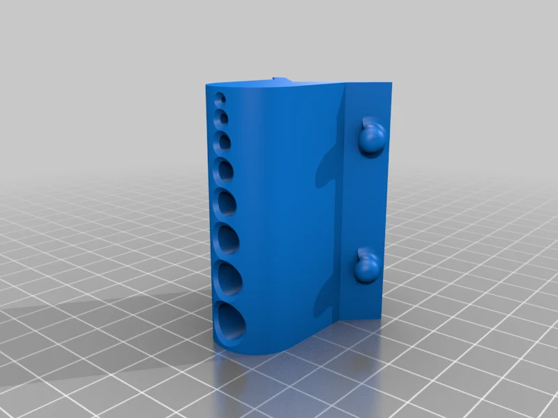 Guide de perçage pour tubes avec support pour forets de 1 à 8 mm