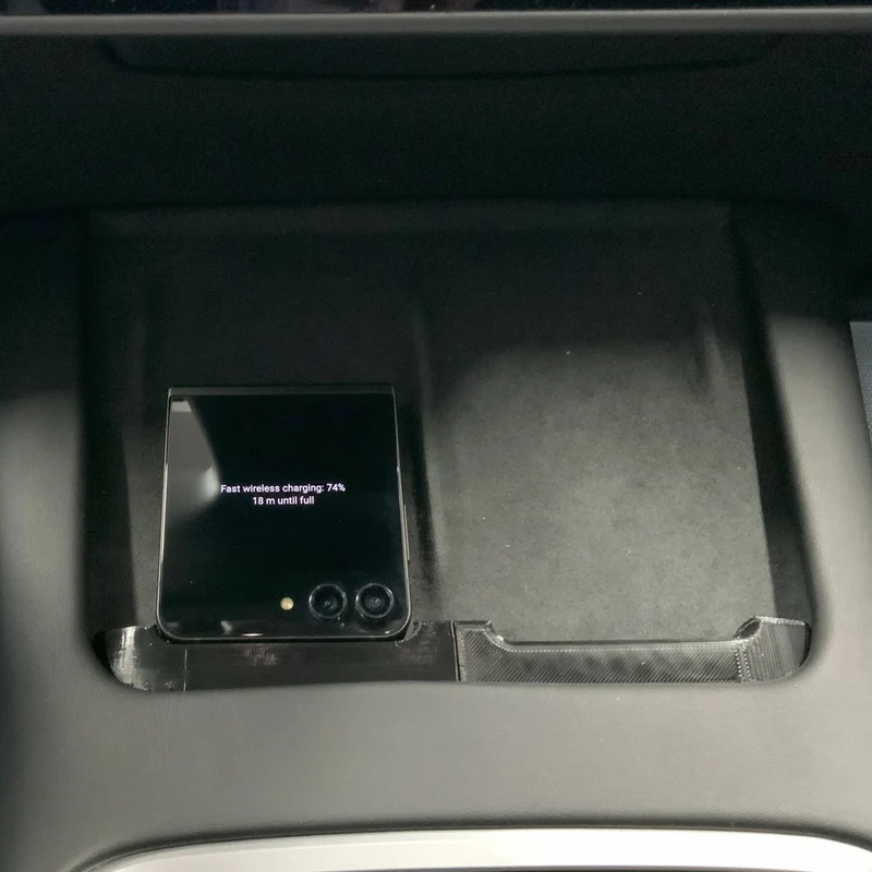 Chargeur de téléphone sans fil pour Tesla Model 3 & Y pour Samsung Z Flip3, Flip4, Flip5