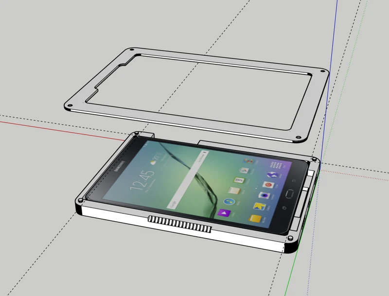 Support mural pour Samsung Galaxy Tab S2 8"