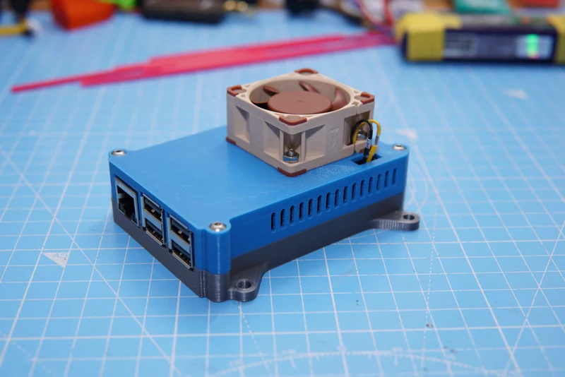 Boîtier Raspberry Pi 3B avec ventilateur 40mm pour dissipateur Kintaro