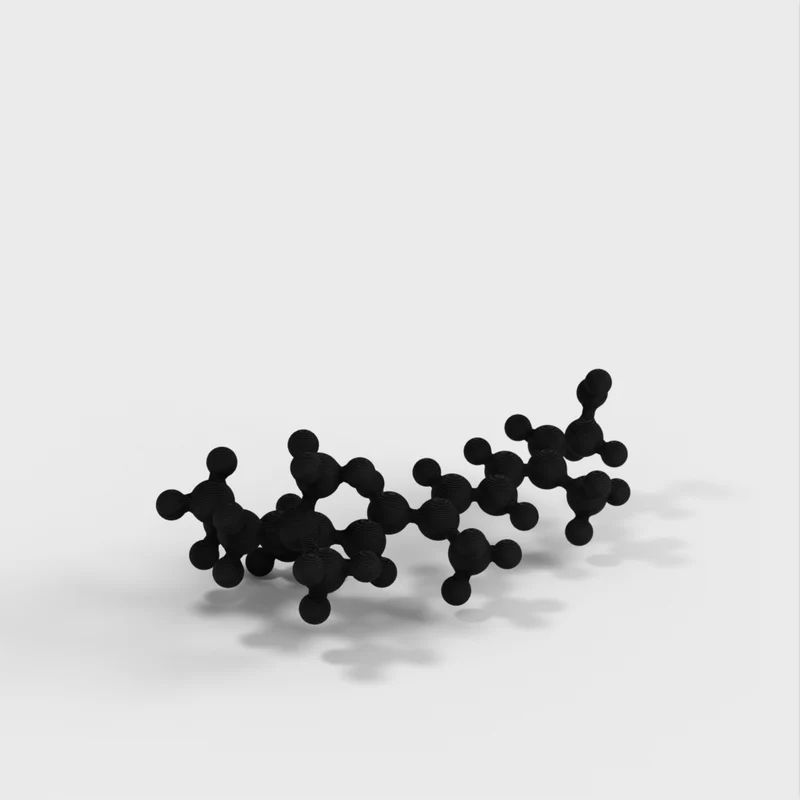 Modèle moléculaire du rétinol (vitamine A) - Modèle à l'échelle atomique
