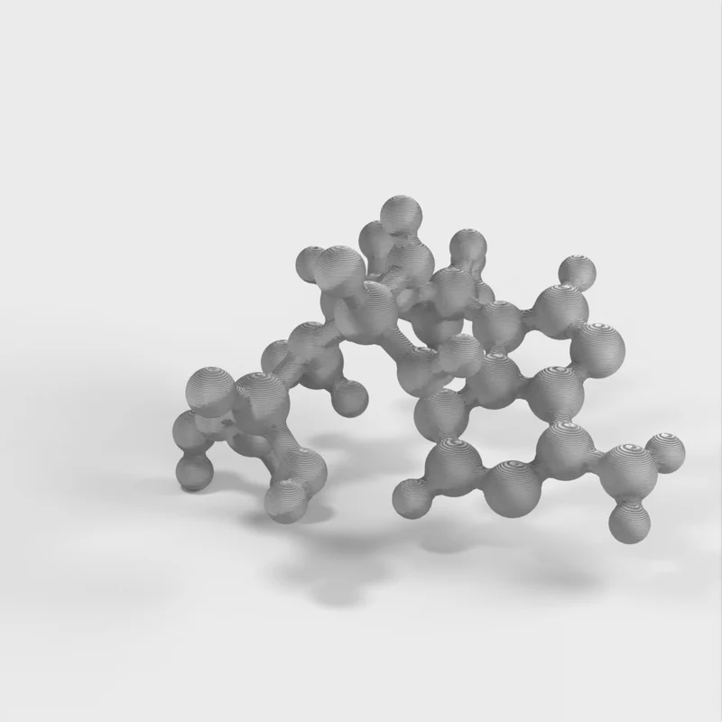 Modèle moléculaire - ATP (Adénine TriPhosphate) - Modèle à l'échelle atomique
