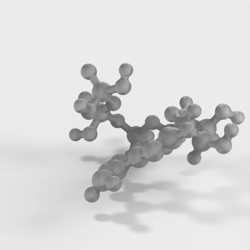 Modèle moléculaire - ATP (Adénine TriPhosphate) - Modèle à l'échelle atomique
