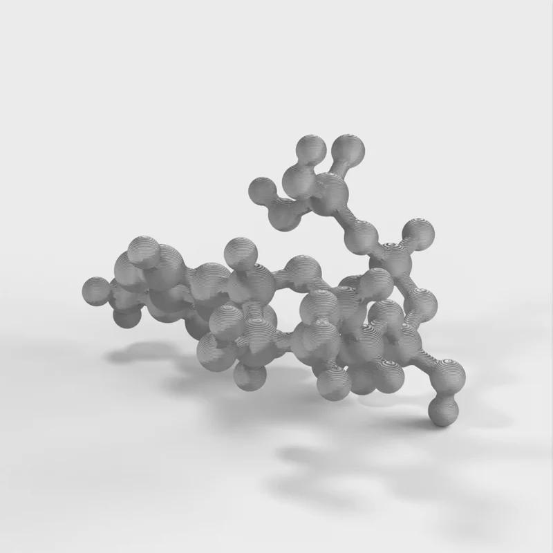 Modèle moléculaire - ATP (Adénine TriPhosphate) - Modèle à l'échelle atomique