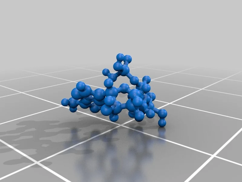 Modèle moléculaire - ATP (Adénine TriPhosphate) - Modèle à l'échelle atomique