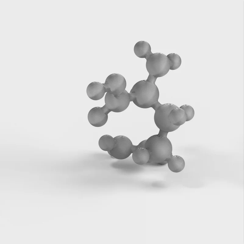 Modèle moléculaire - Glutamine - Modèle à l'échelle atomique