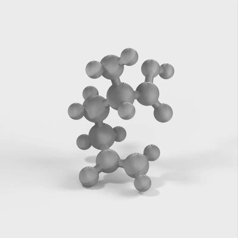Modèle moléculaire - Glutamine - Modèle à l'échelle atomique