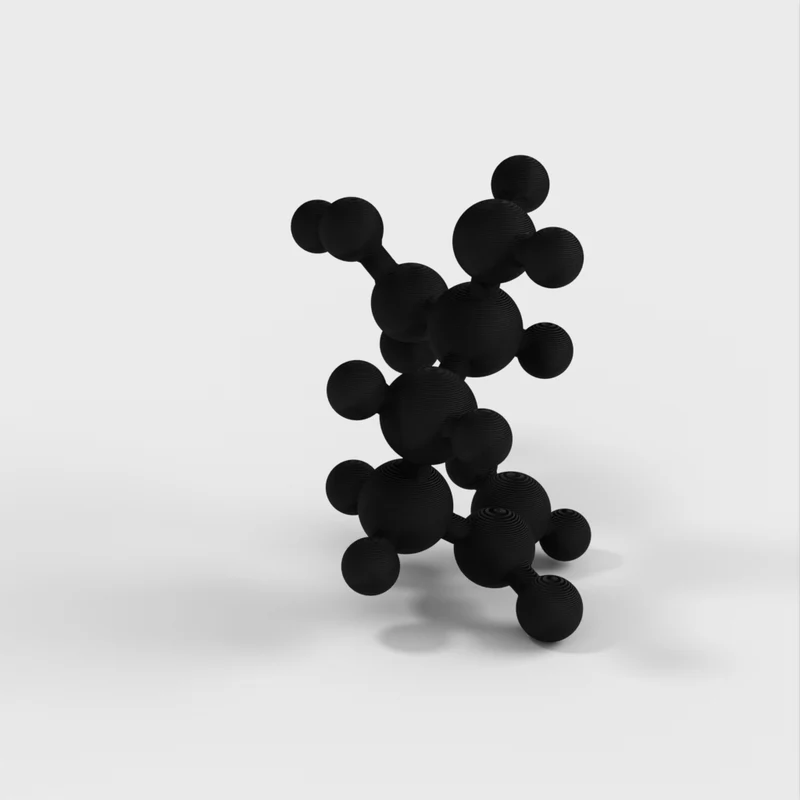 Modèle moléculaire - Glutamine - Modèle à l'échelle atomique