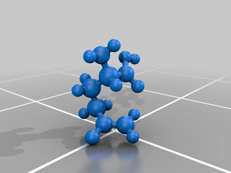 Modèle moléculaire - Glutamine - Modèle à l'échelle atomique
