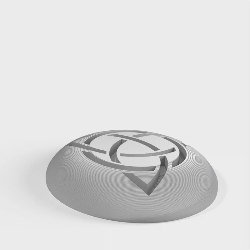 Bouton de tiroir Triquetra multicolore avec écrou M4