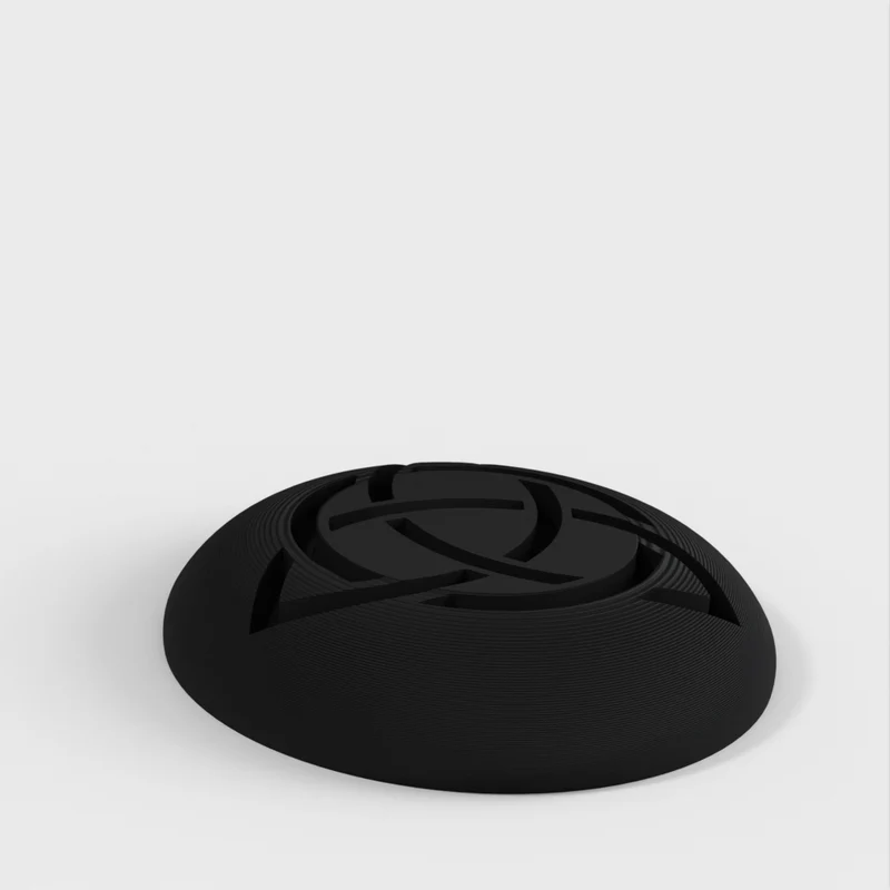 Bouton de tiroir Triquetra multicolore avec écrou M4