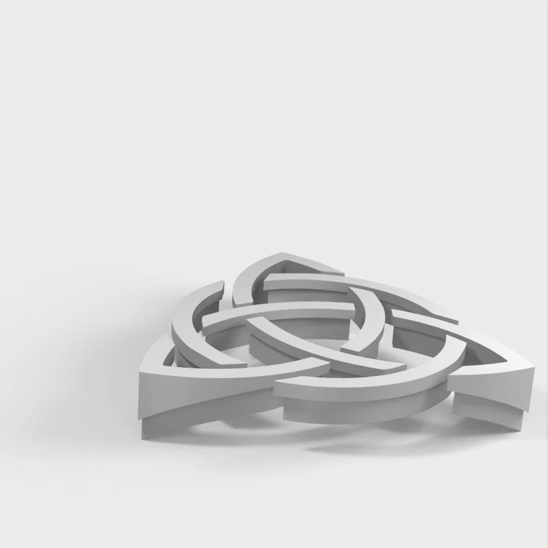 Bouton de tiroir Triquetra multicolore avec écrou M4