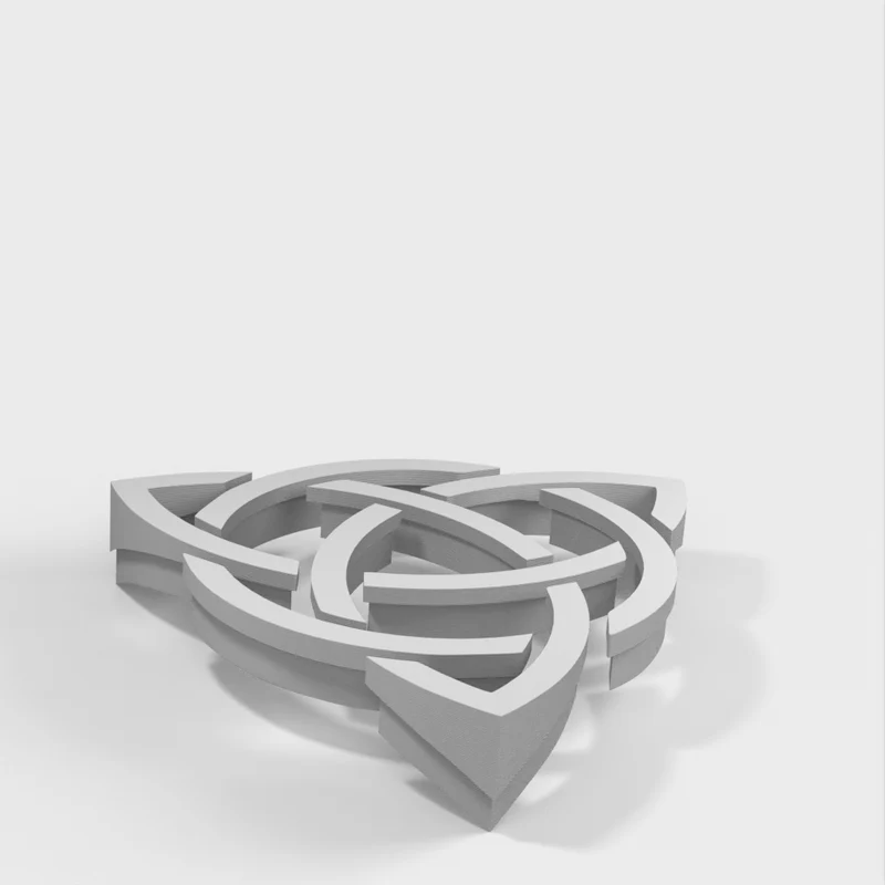 Bouton de tiroir Triquetra multicolore avec écrou M4
