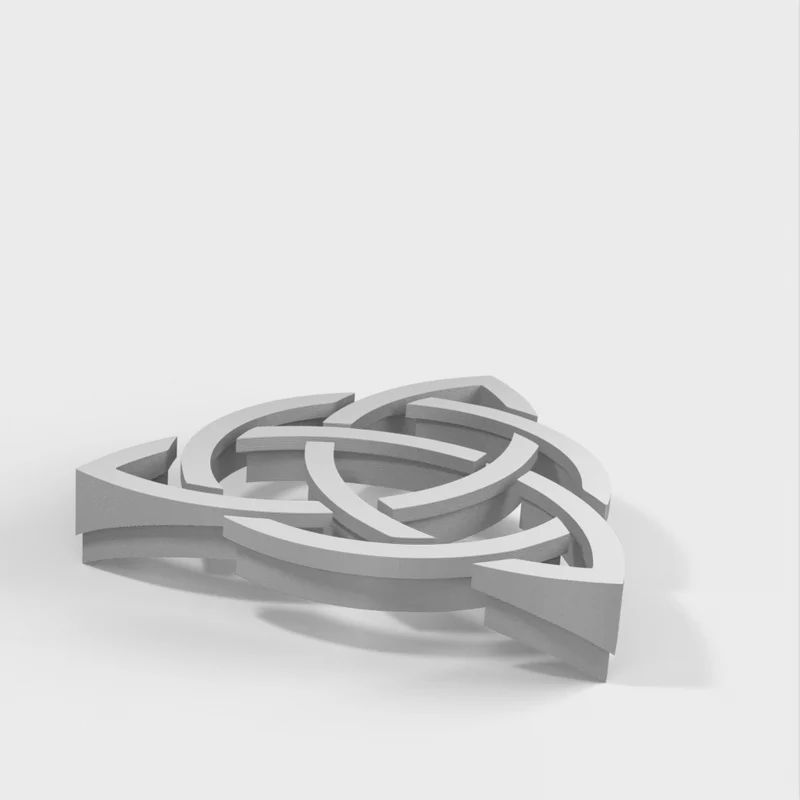 Bouton de tiroir Triquetra multicolore avec écrou M4