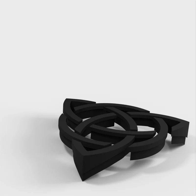 Bouton de tiroir Triquetra multicolore avec écrou M4